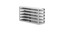 Comfort rack m/ utdrag frysskåp TENAK, 50 mm boxar, h:167 x b:140 x d:424 mm, 3 x 3 boxar