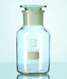 Flaska, Duran, NS45 glaspropp, klar, 500 ml
