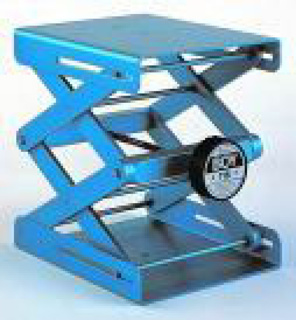 Nivåbord, blått, 8 x 7,5 cm