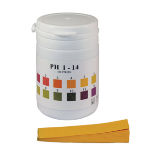 LLG universalt indikatorpapper, pH 0 - 14, strips