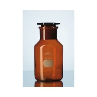 Flaska, Duran,  NS60 glaspropp, brun, 1000 ml