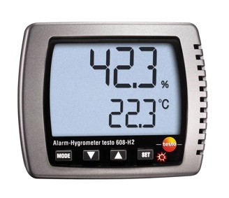 Termohygrometer 608-H2 med alarm