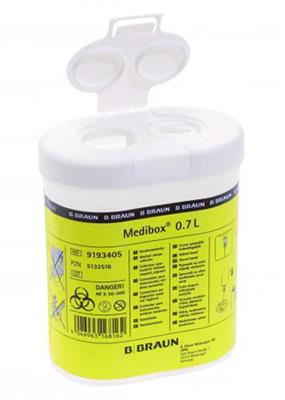 Nål- och avfallscontainer, Medibox®, 0,7 lit.