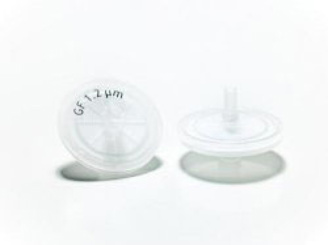 LLG sprutfilter, glasfiber (GF), Ø25 mm, 0,7 µm