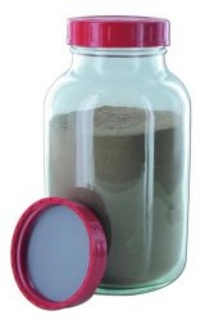 Flaska med vid hals, klar med lock, Ø55 mm, 250 ml