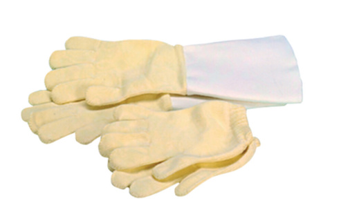 Värmeresistent handskar, Ganterie Nomex long cuff, strl. 9-10, max. 250°C