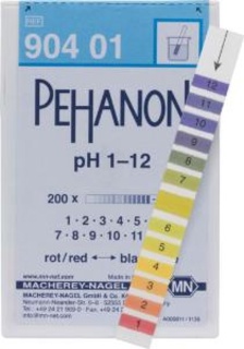 pH-indikatorpapper, Macherey-Nagel PEHANON, strips, pH 1 - 12, 200 st.