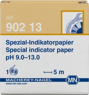 pH-indikatorpapper, Macherey-Nagel Special, pH 9 - 13, 5 m