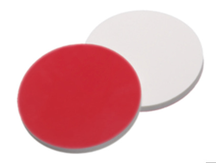 Septa, LLG, till N 9 crimp-lock, silikon(vit)/PTFE(röd) 55 A