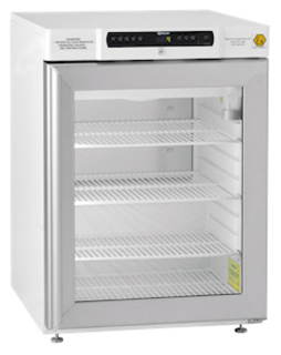 Kylskåp GRAM BioCompact II RR210, +2/20°C,125L, glasdörr, 3 hyllor