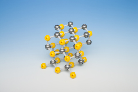 Molekylemodell zinksulfat, 45 atomer