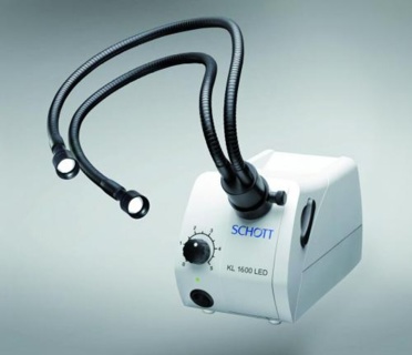 Kalltljuslampa Schott KL1600 LED inkl. 2-arms ljusledare