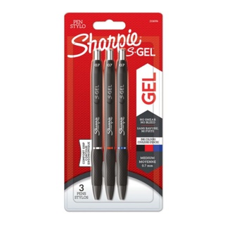Sharpie® S-Gel - Gelpenna, 0,7 mm, svart/blå/röd