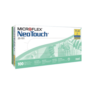 Neopren handskar, Ansell Healthcare MICROFLEX NeoTouch 25-101, strl. M (7,5-8) 