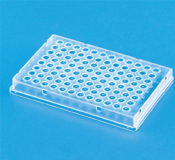 96-brunnars PCR plattor, LLG, med sidor, 0,2 ml