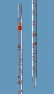 Serologisk pipett, BRAND, glas, 10 mL : 0,1 mL, 360 mm, steril