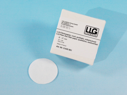 Rundfilter, LLG, kvalitativt, medium, Ø150 mm, 8-12 µm, 100 st.