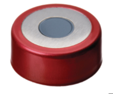 Crimp-lock, LLG, N 20, magnetisk bi-metall m. hål, röd/silver, butyl/PTFE 50 A