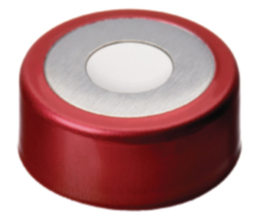 Crimp-lock, LLG, N 20, magnetisk bi-metall m. hål, röd/silver, silikon/PTFE 60 A