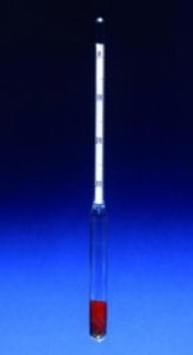 Hydrometers, type Baumè 0-2 without thermometer