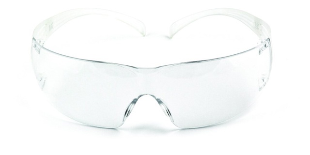 Skyddsglasögon, 3M SecureFit 200, klart glas, klara bågar, imfri