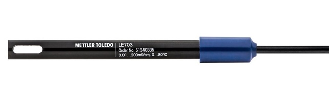 Konduktivitetsmätcell, Mettler-Toledo LE703, 4 grafit, NTC, k=0,55 cm-1, Mini-DIN 1 m