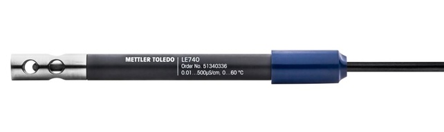 Konduktivitetsmätcell, Mettler-Toledo LE740, 2 stål, NTC, k=0,08 cm-1, Mini-DIN 1 m