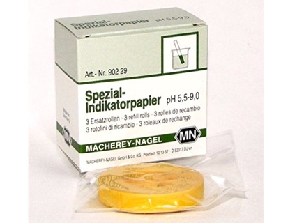 pH-indikatorpapper, Macherey-Nagel Special, refill, pH 5,5 - 9, 3 rullar à 5 m