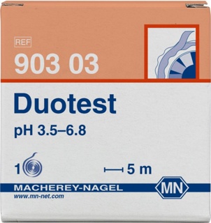 pH-indikatorpapper, Macherey-Nagel Duotest, pH 3,5 - 6,8, 5 m