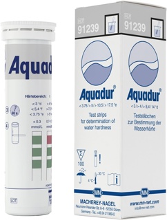 Aquadur teststrips, gradering 3-14 °dH, 100 st.