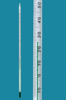 Glas termometer med grön fyllning -10 - 110°C:0,5°C