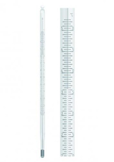 Termometer med röd fyllning, -10/0 - 100°C : 0,5°C