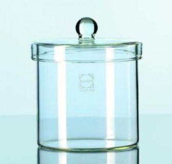 Cylinderglas, DURAN, med knopplock,120 x 120 mm