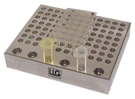 LLG aluminium block, 96 x 0,2 ml + 6 x 1,5 ml rör