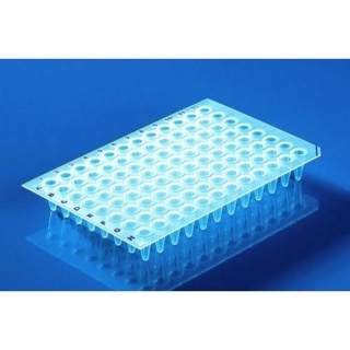 96-brunnars PCR-plattor,0,2ml, PP, tunn vägg, 50st