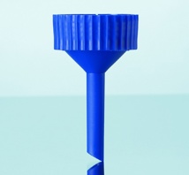 Filtertratt u. huvuddel, DURAN, PP, för filterhållare m. glashuvud, 95/18 mm