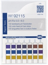 pH-indikatorpapper, Macherey-Nagel pH-Fix, strips, pH 0 - 6, 100 st.