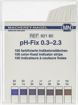 pH-indikatorpapper, Macherey-Nagel pH-Fix, strips, pH 0,3 - 2,3, 100 st.