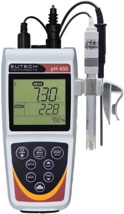 pH-mätare, Eutech pH 450 Kit, m. elektrod och tillbehör