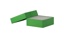 Kryobox, TENAK, 133 x 133 x 50 mm, PP-belagd kartong, utan rutnät, grön
