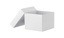 Kryobox, TENAK, 133 x 133 x 100 mm, PP-belagd kartong, utan rutnät, vit