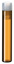 Shell vialer m. PE-propp, LLG, N 8, brun, 1 mL
