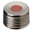 Skruvlock, LLG, N 18, magnetisk alu m. hål, silver, precision, butyl/PTFE 55 A