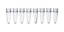 PCR-rör, 8-strips, LLG, PP, 0,2 ml, flat lock-strip, 125 st.