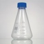 LLG-Erlenmeyer flask 100 ml, boro 3.3, white graduated, with screw-cap GL32 pack of 2