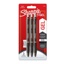 Sharpie® S-Gel - Gelpenna, 0,7 mm, svart, 3/fp.