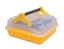 DuraPorter®XL, High-Capacity Sample Transport Tote incl. MultiTube Insert, Clear/Yellow