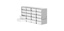 Standard rack frysskåp, TENAK, 50 mm boxar, h:223 x b:139 x d:683 mm, 4 x 5 boxar