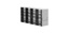Standard rack frysskåp, TENAK, 50 mm boxar, h:278 x b:139 x d:683 mm, 5 x 5 boxar