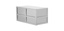 Dubbelt rackstativ frysskåp, TENAK, 2 lådor, h:280 x b:278 x d:560 mm